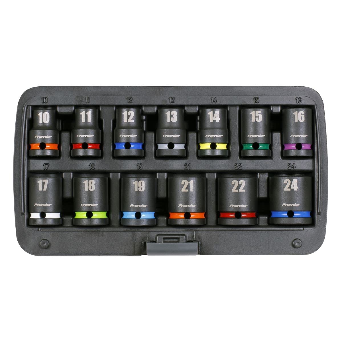 Sealey AK5617M Juego de llaves de vaso de impacto de 1/2 pulgada, 13 piezas