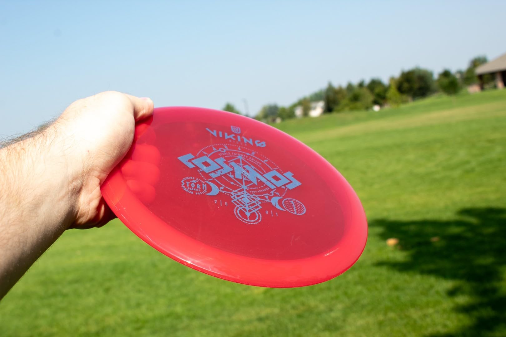 Viking Discs Cosmos Storm Plastic | Control Driver | Beginner Friendly Disc Golf Driver [Stamp Color & Color Shade May Vary]