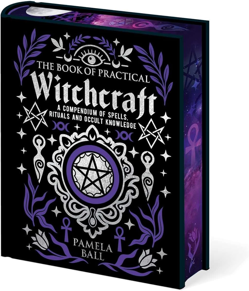 El libro de la brujería práctica: edición de regalo de lujo con bordes rociados