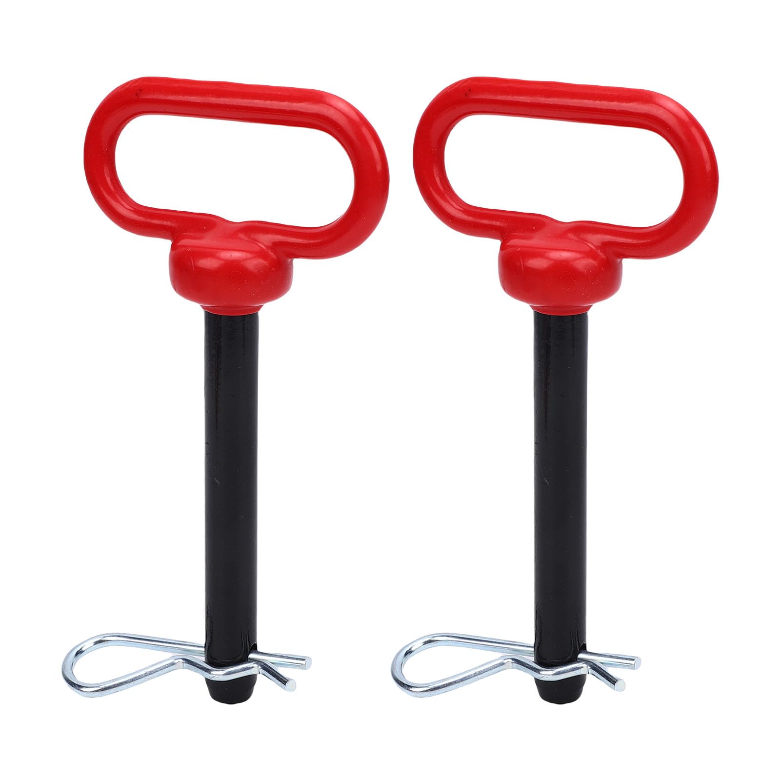 Pasador de enganche de acero con clip R y mango protector para remolques y ATV 8