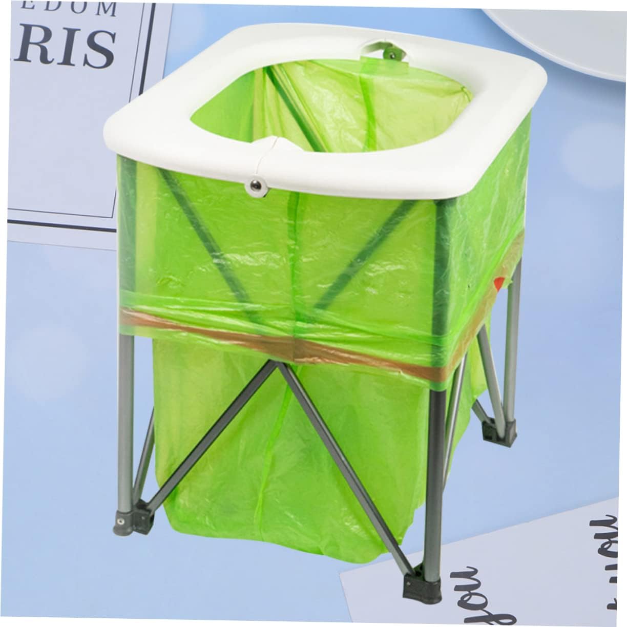 HANABASS Emergency Outdoor Portable Toilet Folding Lightweight Sturdy for Hiking Car Construction