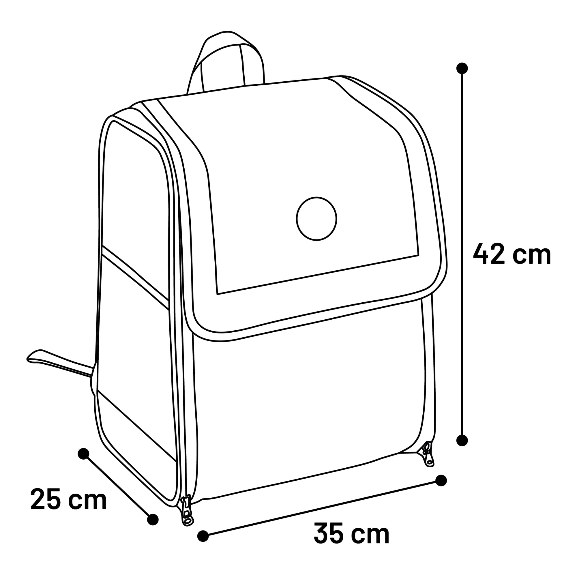 Flamingo Sac à Dos pour Animaux Tanana Gris - 35x25x42cm - Confortable, Ventilé et Sécurisé - Idéal pour Chiens et Chats de Petite Taille
