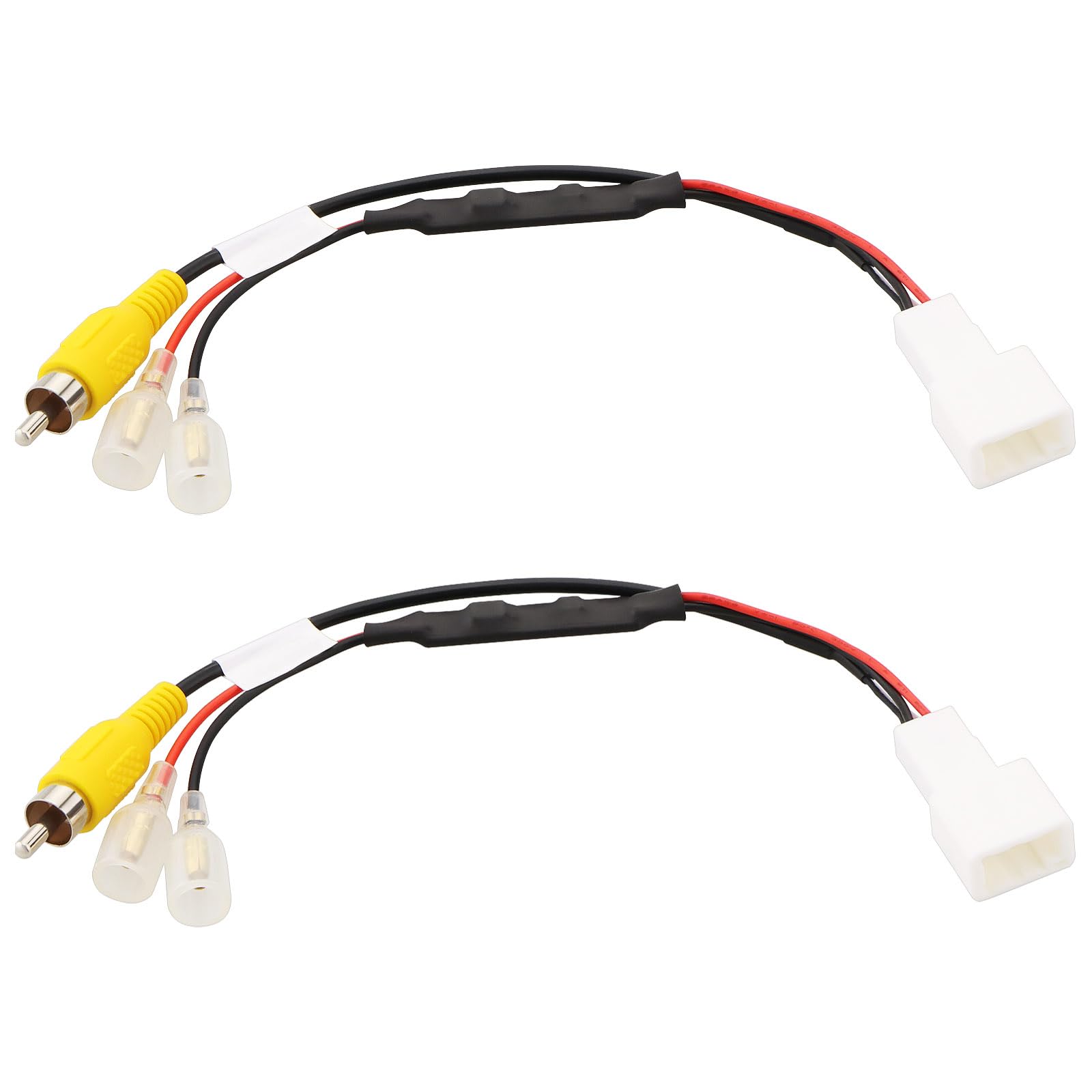 2Pcs 4Pin Car Reverse Camera Retention Wiring Harness Connector Rear Reversing Camera Adaptor Compatible with Toyota, 23cm