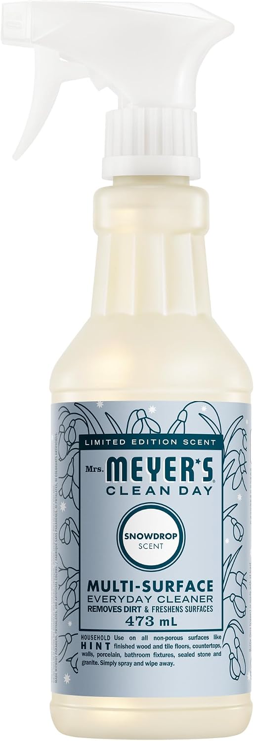 Honest review of MRS. MEYER'S CLEAN DAY Multi-Surface Cleaner Spray, Snowdrop, 473 mL