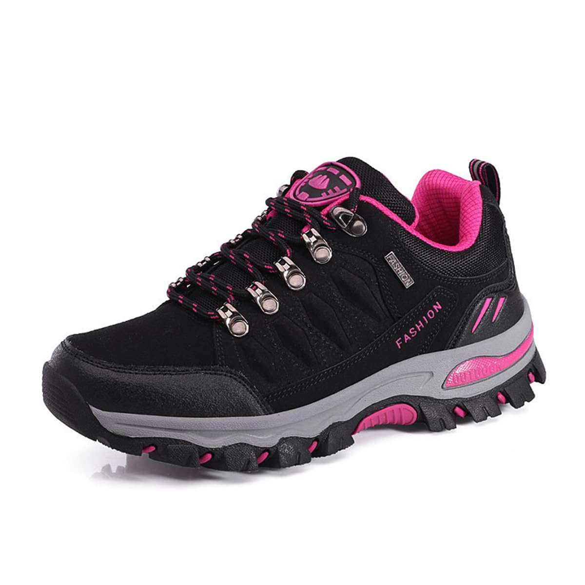 Damskie buty trekkingowe Niskie buty sportowe Lekkie buty trekkingowe na zewnątrz antypoślizgowe buty trekkingowe nadają się na kemping i piesze wycieczki czarne szare fioletowe różowe 36-42
