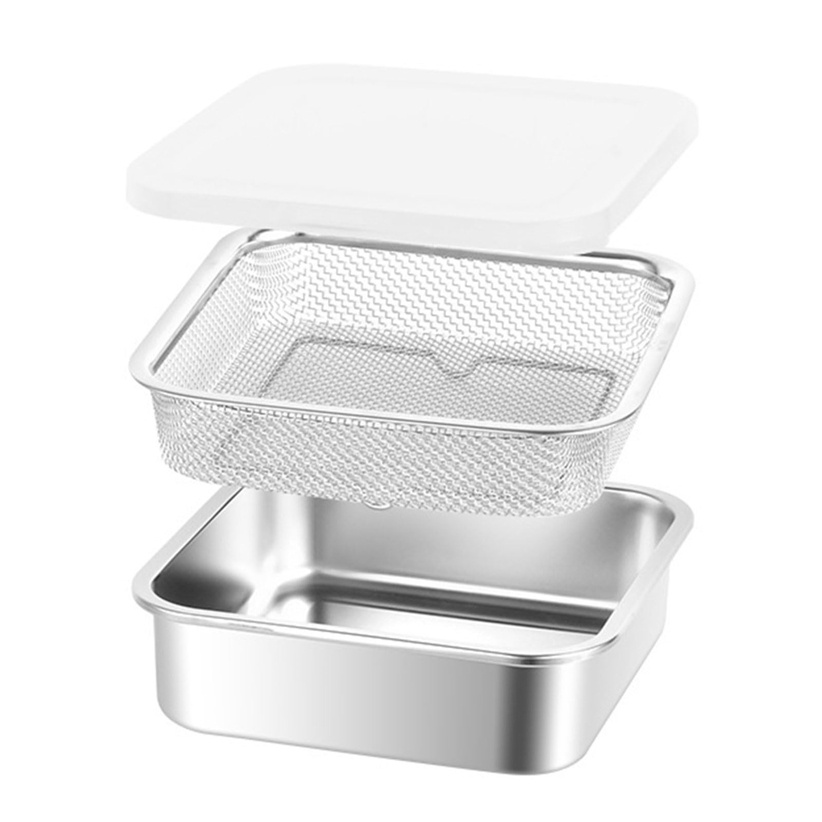 Xjdzineq Stainless Steel Food Storage Container with Airtight Lid, Dishwasher Safe & Leakproof for Kitchen & Fridge Organization Stainless Steel Food Storage Container with Lid