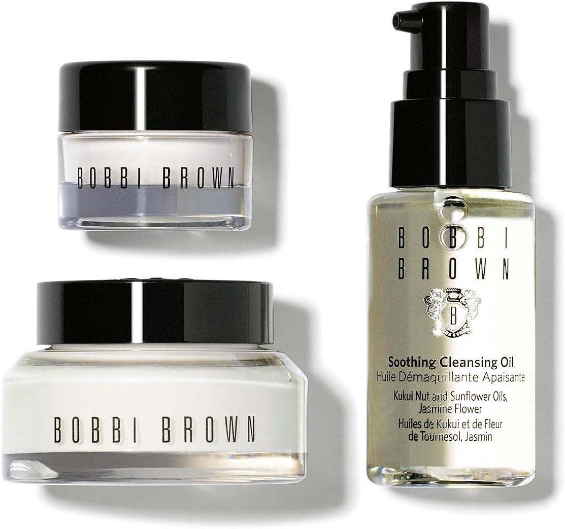 Bobbi Brown Carry On Skincare Sets/Kits, Hydrating Face Cream 15 Milliliter, Hydrating Eye Cream 7 Milliliter, Soothing Cleansing Oil 30 Milliliter