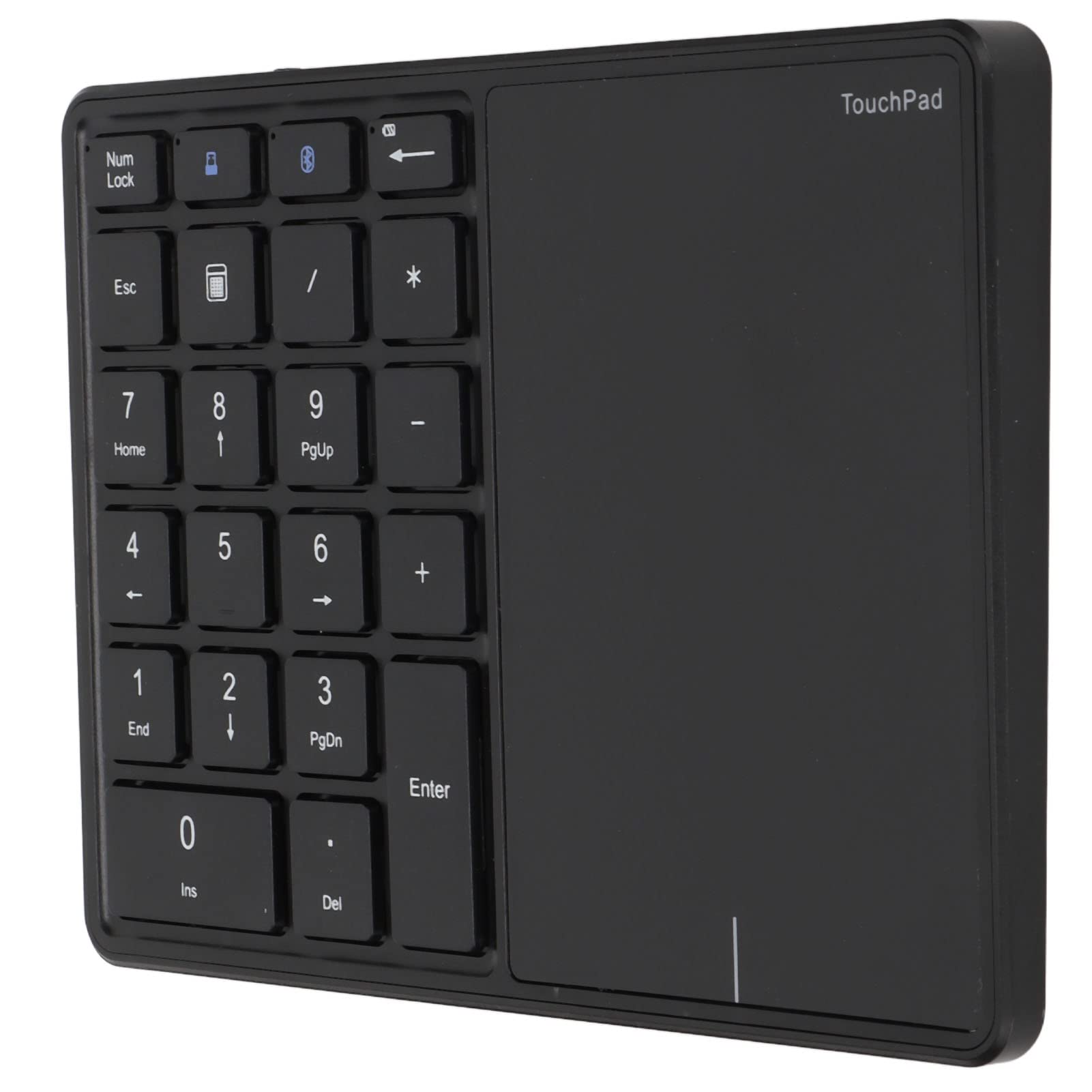 SUNGOOYUE Pavé Numérique sans Fil, pavé Numérique ABS de Type C à écran Tactile 2.4G 22 Touches, avec Batterie Intégrée, pour OS X (Black)
