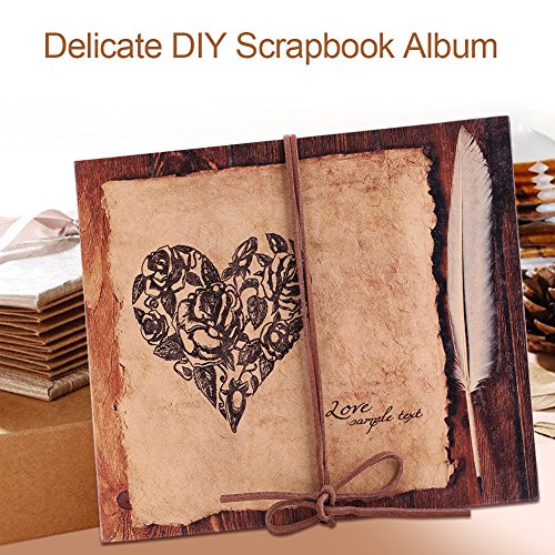 Diy Scrapbook Album Kit Vintage Style Accordion Foldable Kraft Paper Scrapbook Handmade Creative Photo Crafts #TOP2