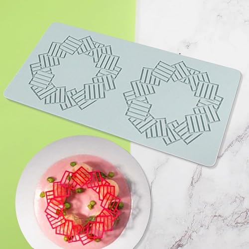 Vista 48 de Molde de silicona hueco para fondant de caramelo de chocolate con copo de nieve en relieve 3D, molde de silicona para fondant, molde de arcilla