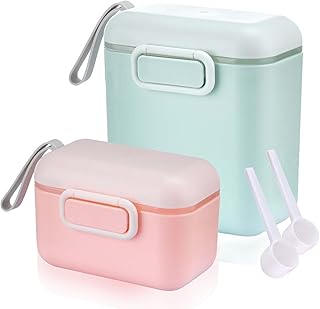 Milchpulver Portionierer,2 Stück Milchpulver Dose Baby,Tragbarer Milchpulver Behälter,Baby Milchpulver Container,Milch Pulver Spender,Milchpulver Box,Milchpulver Aufbewahrungsbox