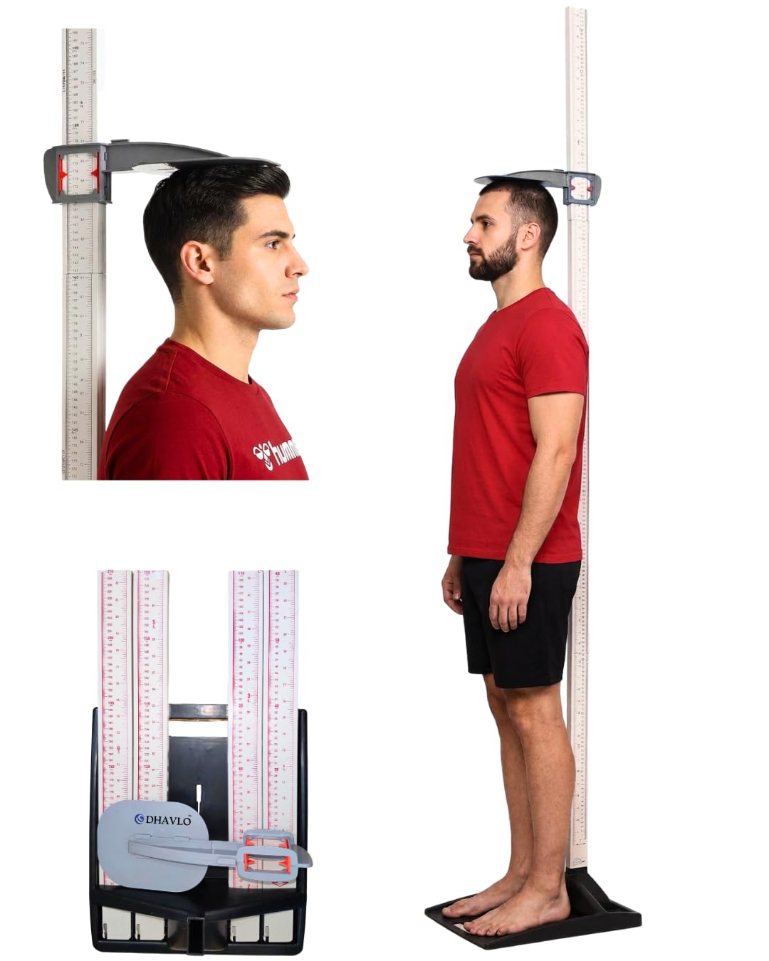 Stadiometer for Height Measurement, Portable, Durable Plastic, 210 cm Range, for Gyms, Hospitals, Schools-picture-16