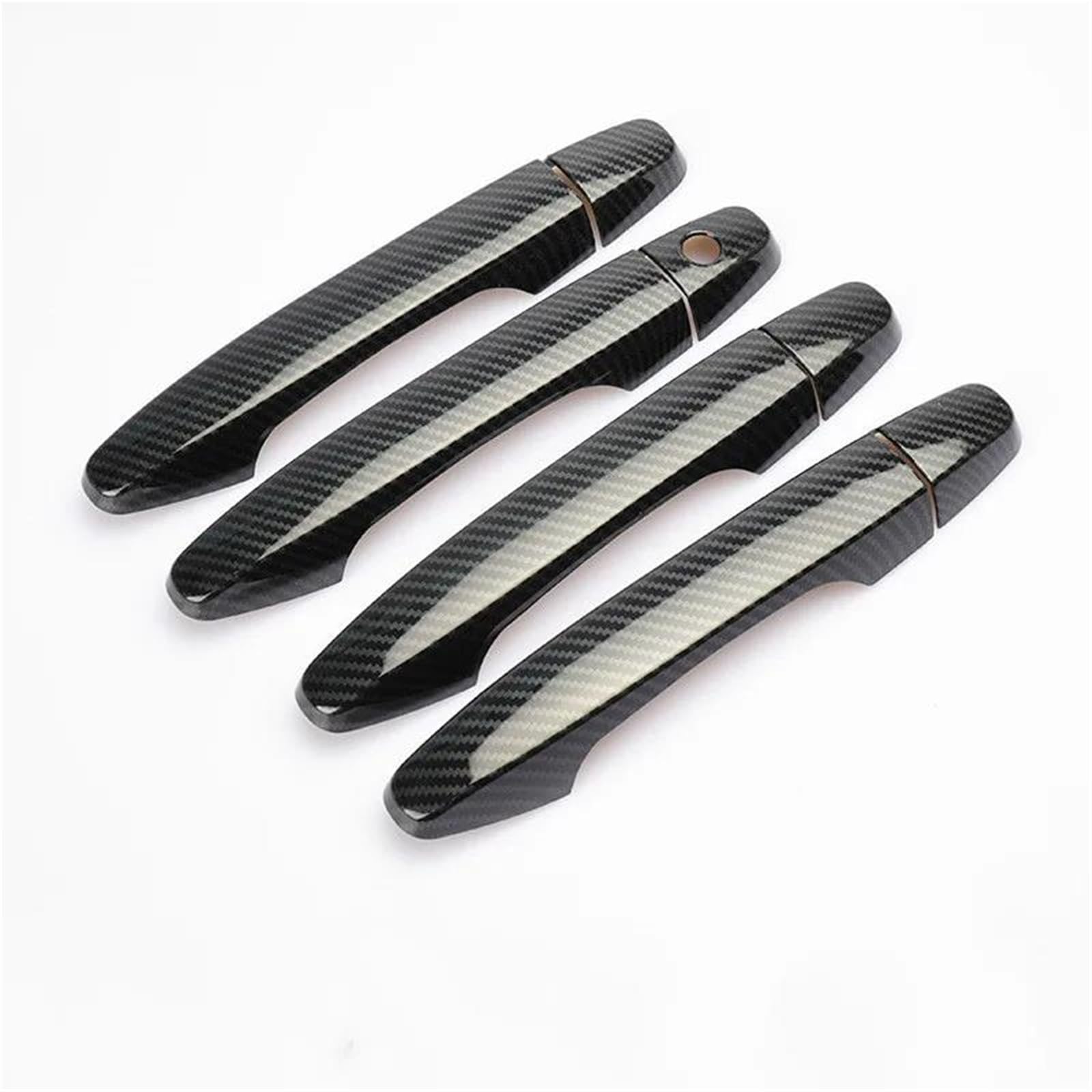 KJHOPY for CR-V CRV for Civic 2012 2013 2014 2015 2016 Chrome Carbon Fiber Door Handle Covers Trim Car Styling Accessories Exterior Door Handle(Carbon)