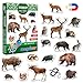 MAGDUM Imanes Nevera niños Animales del Bosque - 20 Grandes imanes Bebes - Animales de Juguete - Juguetes niños 3 años - Juegos educativos niños 3 años - Nevera Juguete - Iman de Nevera Infantil