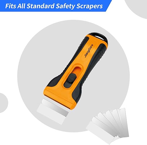 Miniatura 4 de 200 cuchillas de filo de afeitar  Acero al carbono SK5 premium, ultra afiladas y duraderas para afeitado profesional, manualidades y uso industrial