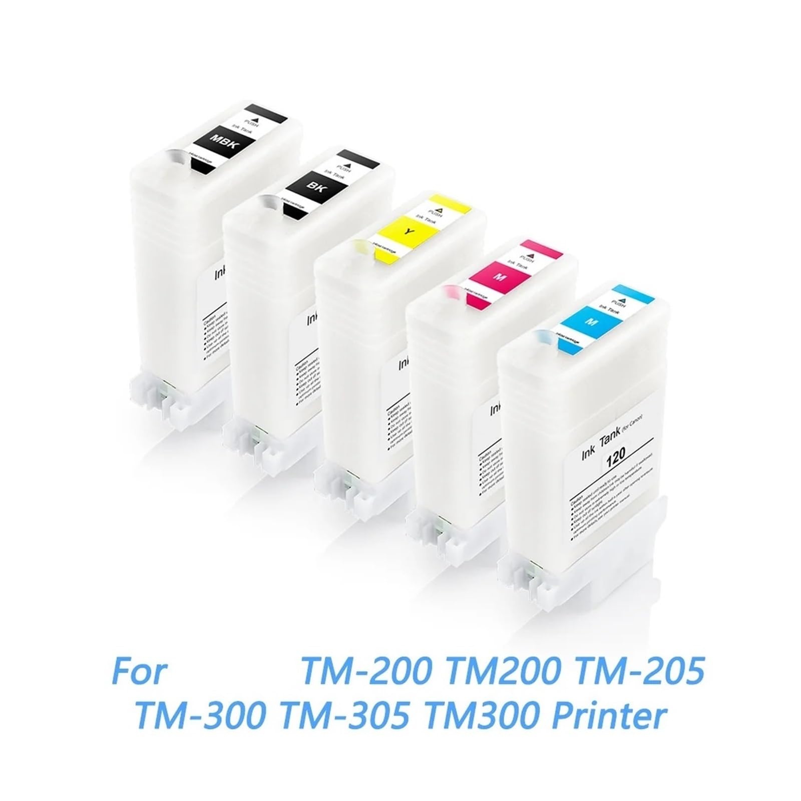 5pcs Cartucho Recargable PFI-120 Compatible con Canon TM300