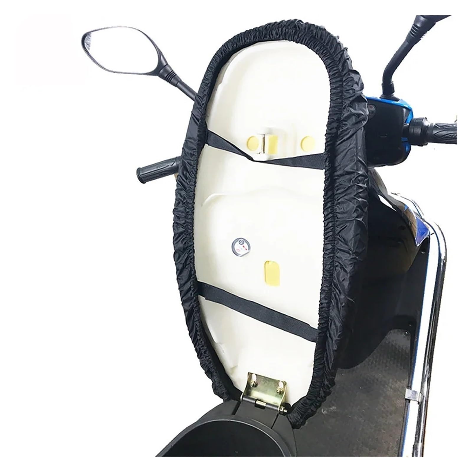 coprisedile per moto Per Moto per coprisella Coprisella impermeabile Antipolvere Protezione solare UV Nero 210D(XL)