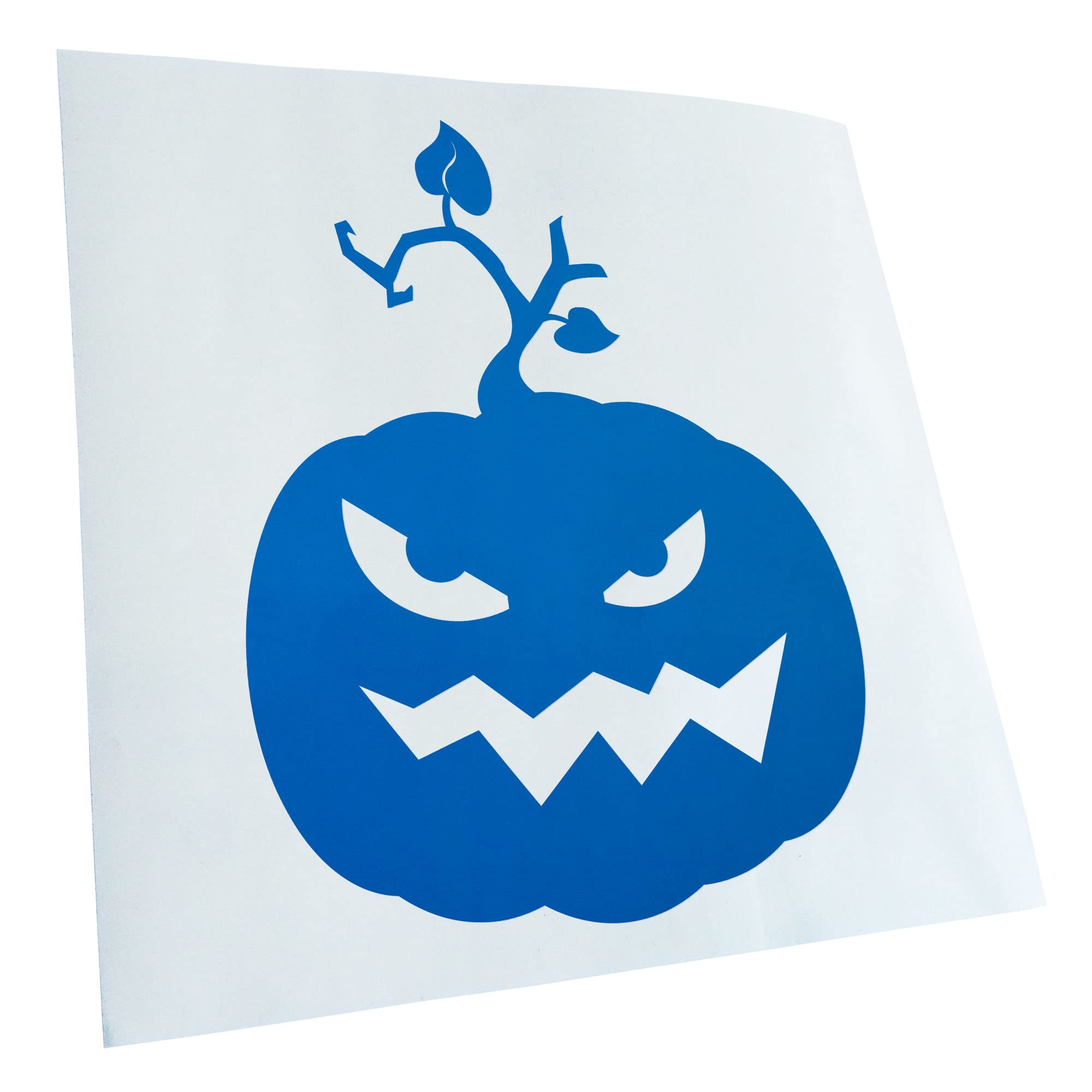 Kiwistar - Car Sticker - Blue - 50 x 38 cm Evil Pumpkin Evil Horror Pumpkin - Rear Window Car Sticker Weatherproof for Car Truck Moped Truck - Sticker Exterior Self-Adhesive Tuning Accessories for