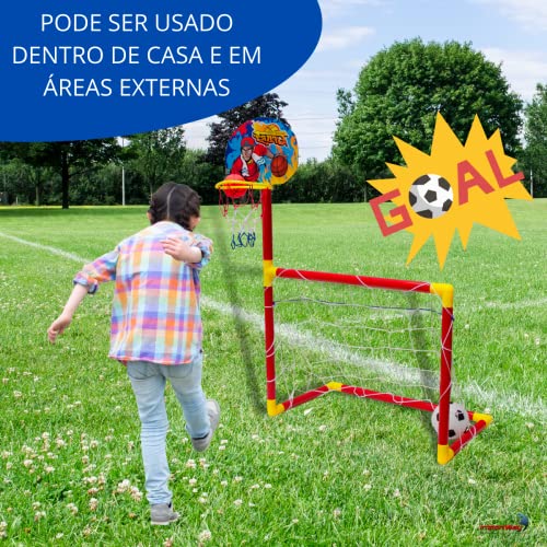 Jogo Futebol e Basquete 2 em 1, Importway