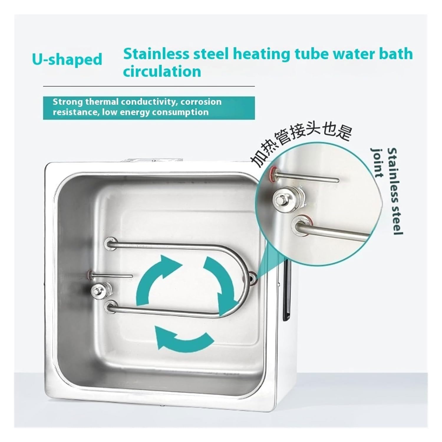 Baño María de laboratorio digital de 300 W, baño María de acero inoxidable de un solo orificio de 3 L, baño María de temperatura constante con pantalla digital eléctrica, con función de temporización
