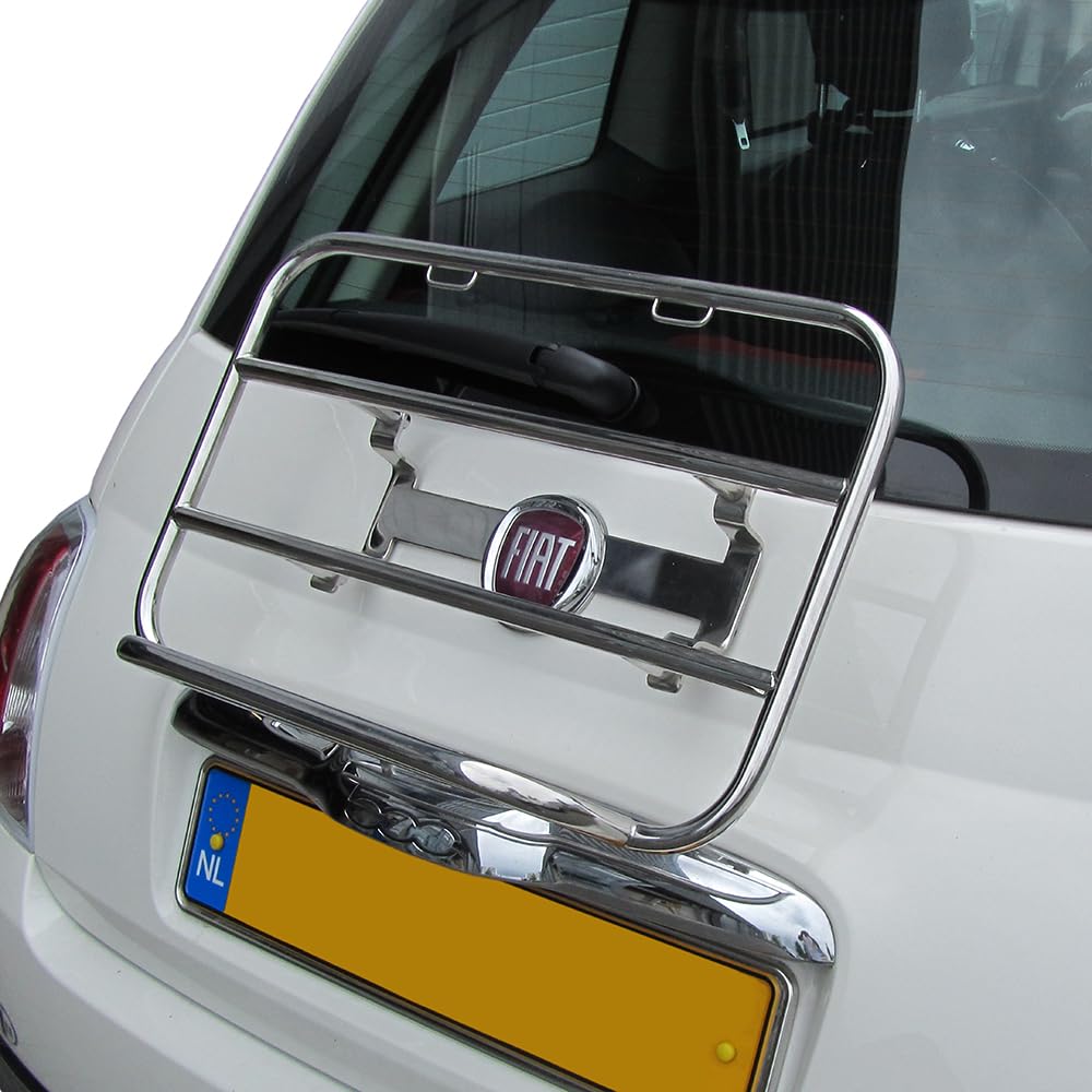 Atlas Gepäckträger Passgenau & Chrome - Passend für 500, OEM-Qualität, Komplett mit Befestigungsteilen
