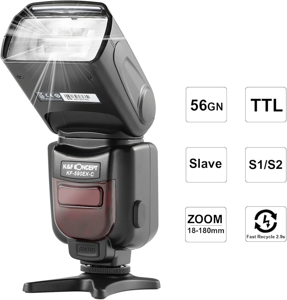 Canon 一眼レフカメラ フラッシュ付 Amazon | フラッシュ ストロボ K&F Concept® スピードライト カメラ