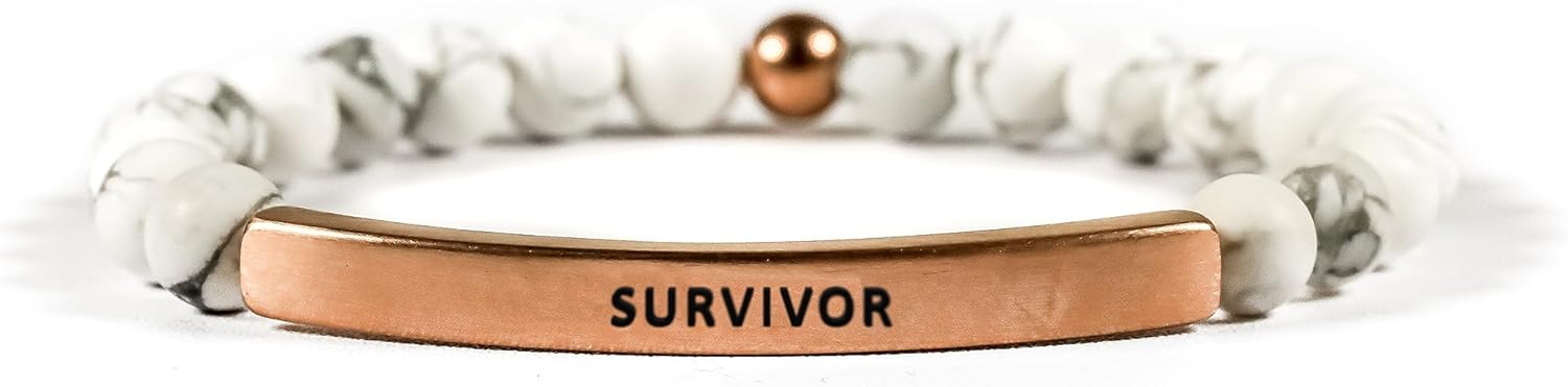 THE INSPIRATION CO. Hope Collection Unisex Stretchable Bracelets (SURVIVOR)