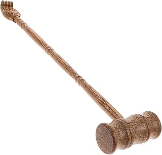 Wooden Back Massage Hammer Handheld Manual Massager for Shoulder Chicken Wing Wood Design for Deep Tissue Muscle Relaxation for Home Use