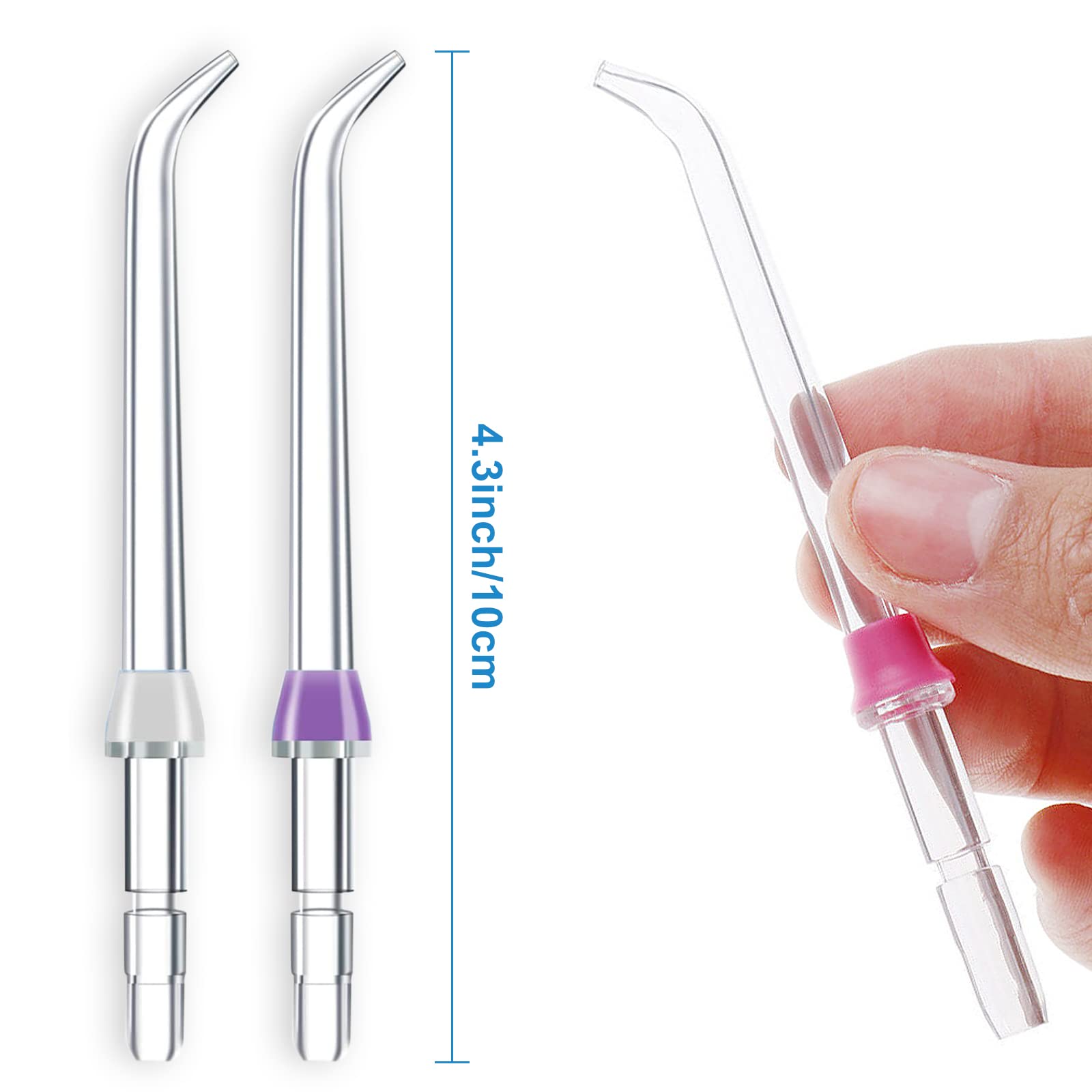 Flosser Replacement Tips for Waterpik Water Flosser,Plaque Seeker Replacement Tips Compatible with Waterpik Water Flossers and Other Brand Oral Irrigators - Image 3