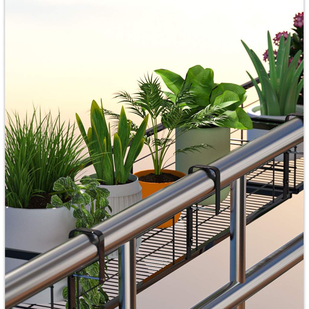 Support à Fleurs En Fer Forgé Pour Balcon Et Jardin - Multiple Tailles Disponibles - Cintre Pot De Fleur