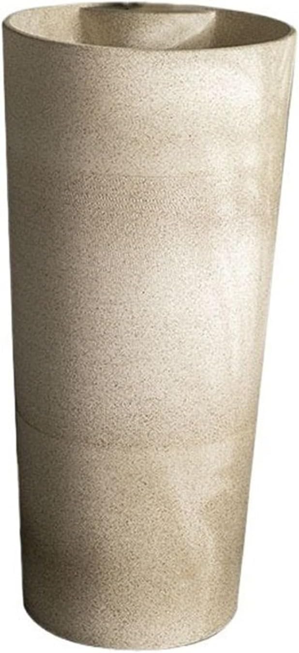 Washing table column Washing table outdoor Ceramic column face washing device, single Shekoufufu one-piece pedestal sink, Atrium balcony bathroom floor standing sink container face wash basin combo i