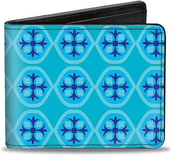 Buckle-Down Bifold Wallet - Taco Man Design, Vegan Leather, 4.0 X 3.5 Inches, Multicolor