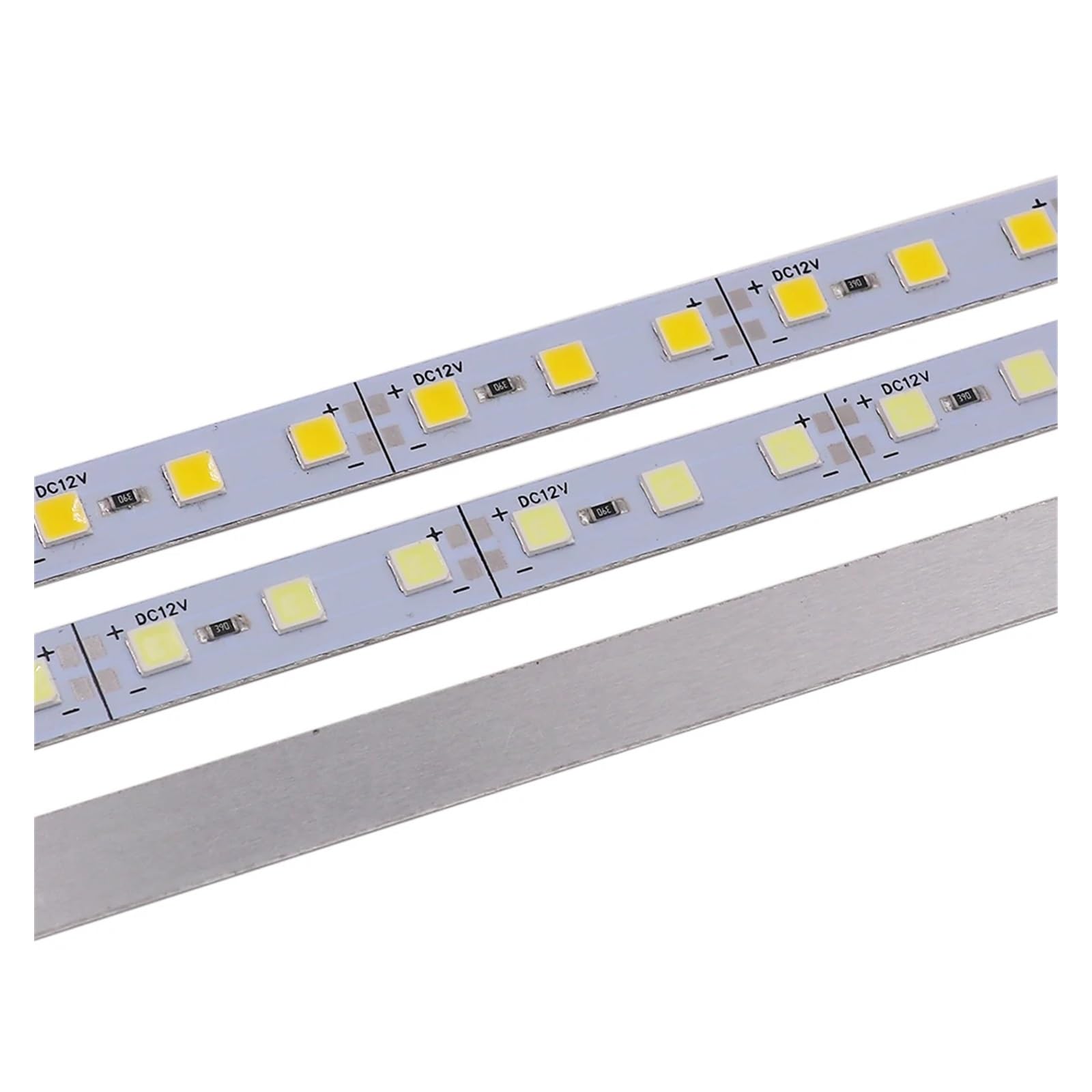 12V 5 Stück 10 Stück 20 Stück LED-Leistenlicht Aluminium starrer Streifen LED-Band 12V 25cm 50cm 5054 Unterschrank-Lichtleiste Weiß/Blau/Rosa(20pcs 50cm 36LEDs,Ice Blue)
