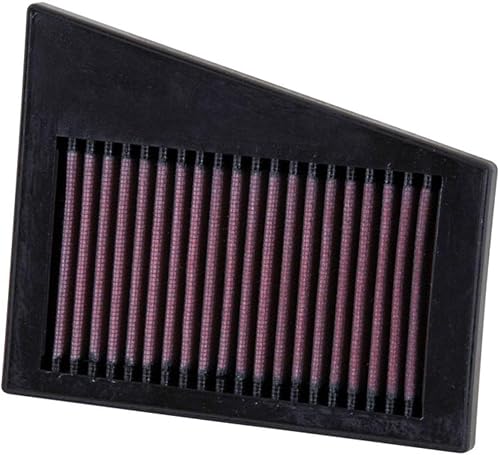 K&N Filtro de aire del motor: reutilizable, limpia cada 75,000 millas, lavable, Filtro de aire de repuesto para automóvil: Compatible 1997-2015