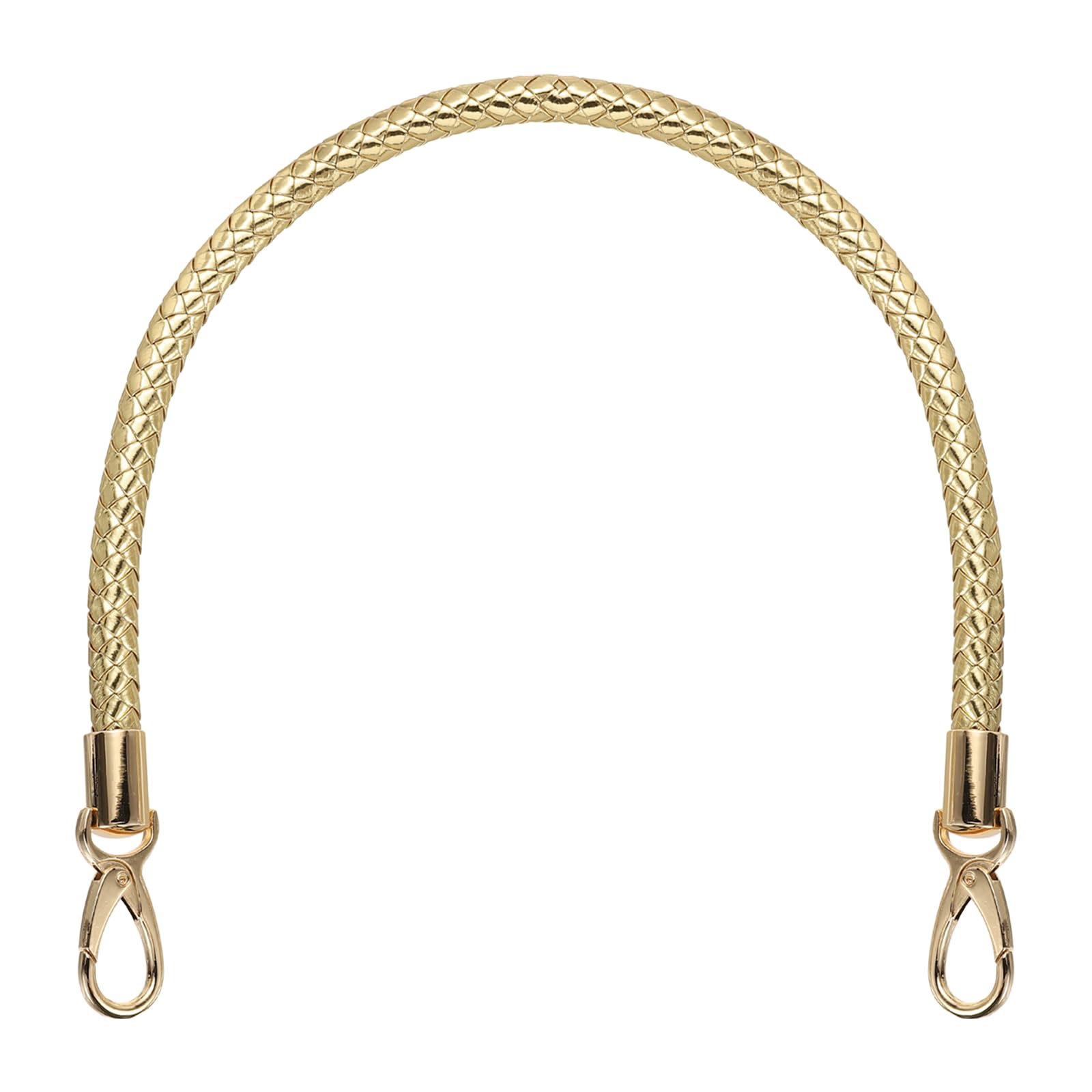 sourcing map Braided Purse Strap, 21.6 Inch PU Leather, Light Gold — image 1