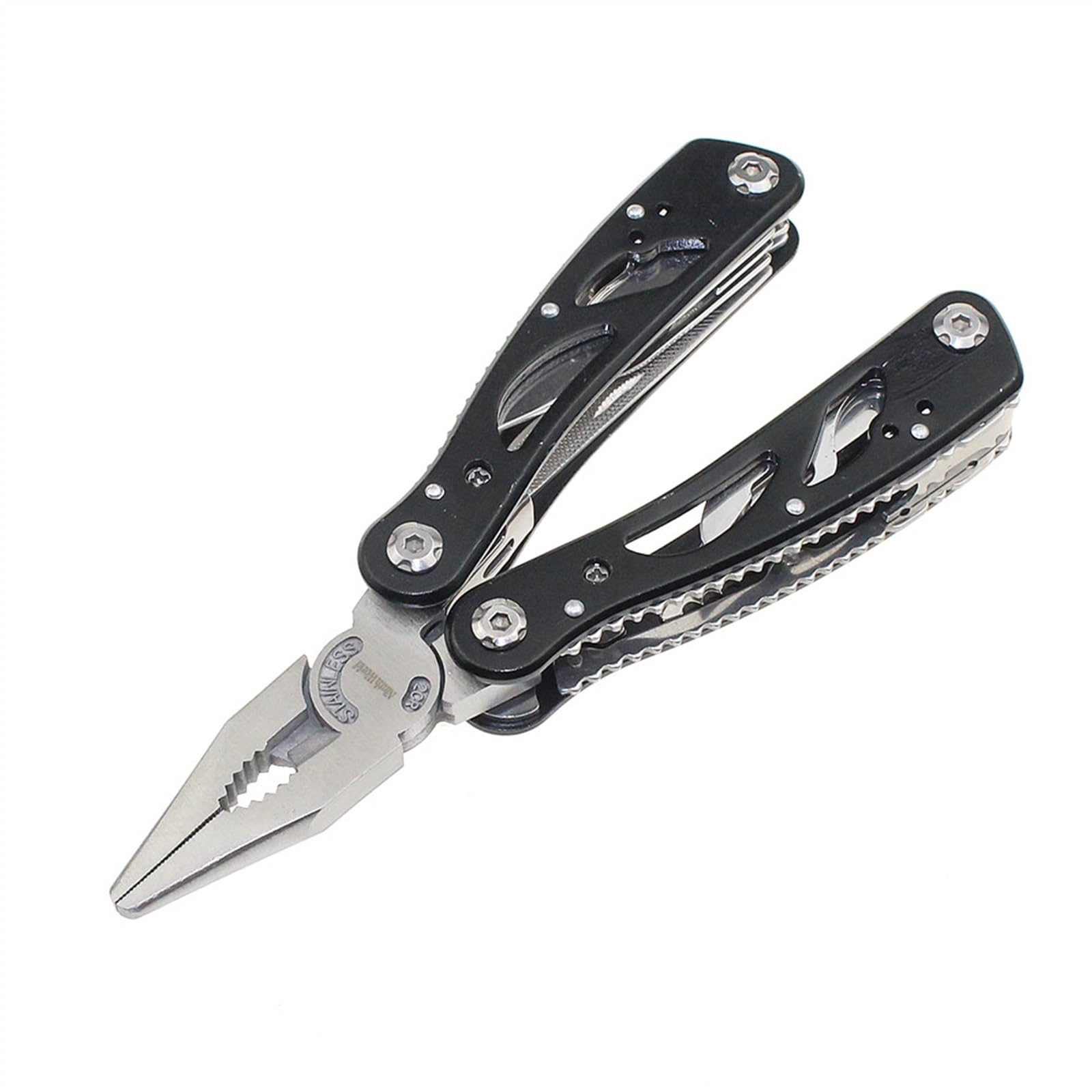 Couteau pliant multi-outils 24 en 1, 7 pouces, pince de poche Portable for la pêche, cyclisme, survie en plein air, Kit d'outils de réparation de vélos EDC