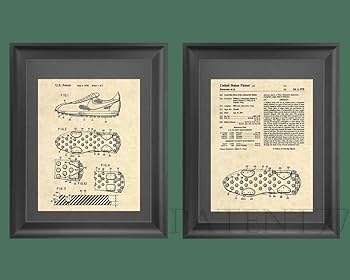 NIKE VINTEGE POSTER MOONRUNNER サイン入り　希少。 Amazon.com: Patent Prints - Vintage Nike Sneaker Art