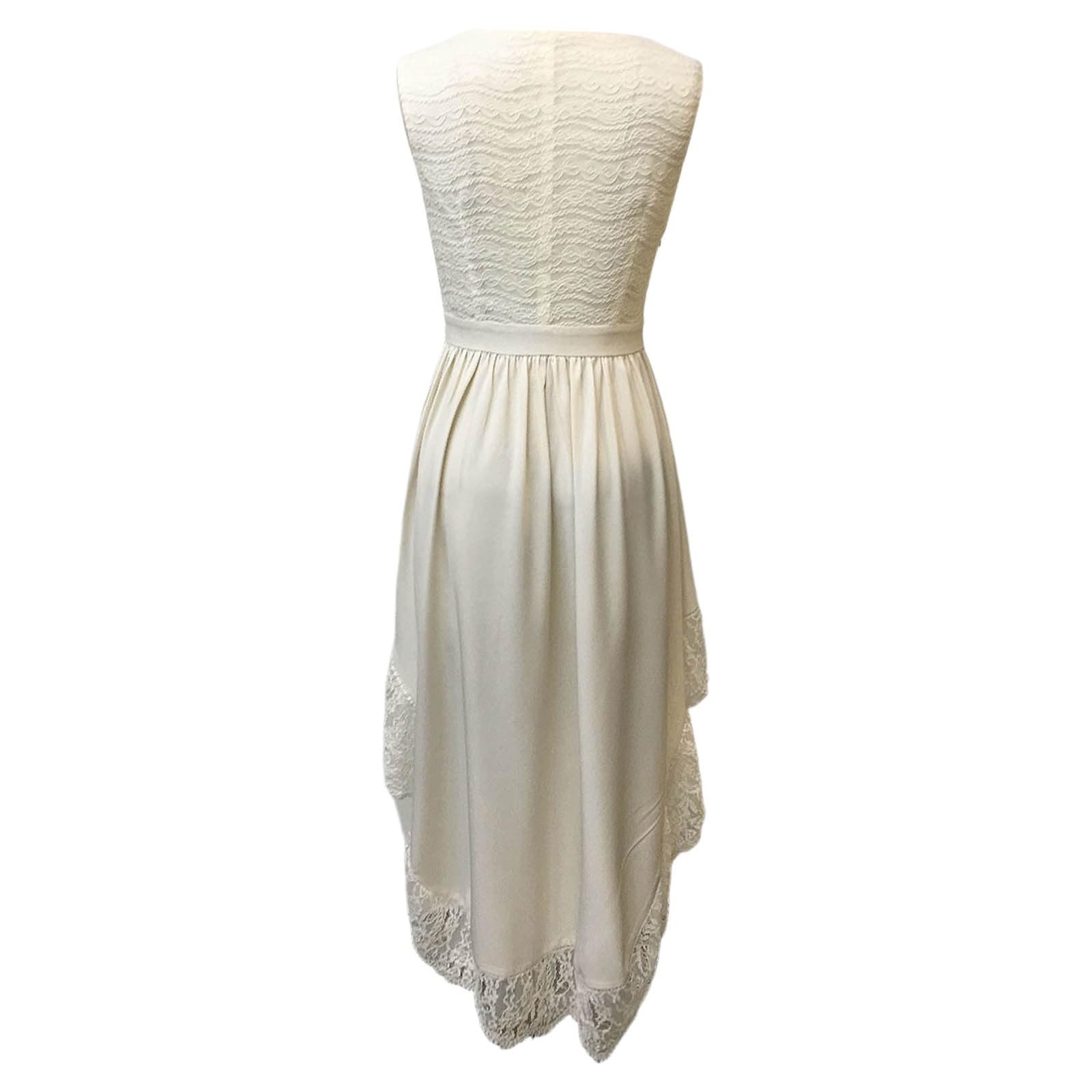 Generisch Dirndl Lang Grosse GröSsen Lässiges Sommerkleid mit Spitzenstickerei Blumenmuster im Boho-Stil für Damen – luftig leichtes Strandkleid mit fließender Passform