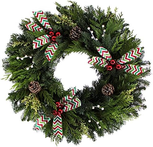 Fernhill Festive Design Wreath, 24-Inch