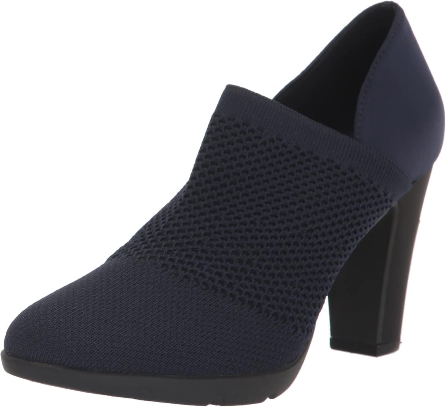 Anne Klein Women's Xenom Pump, Navy Knit, 11