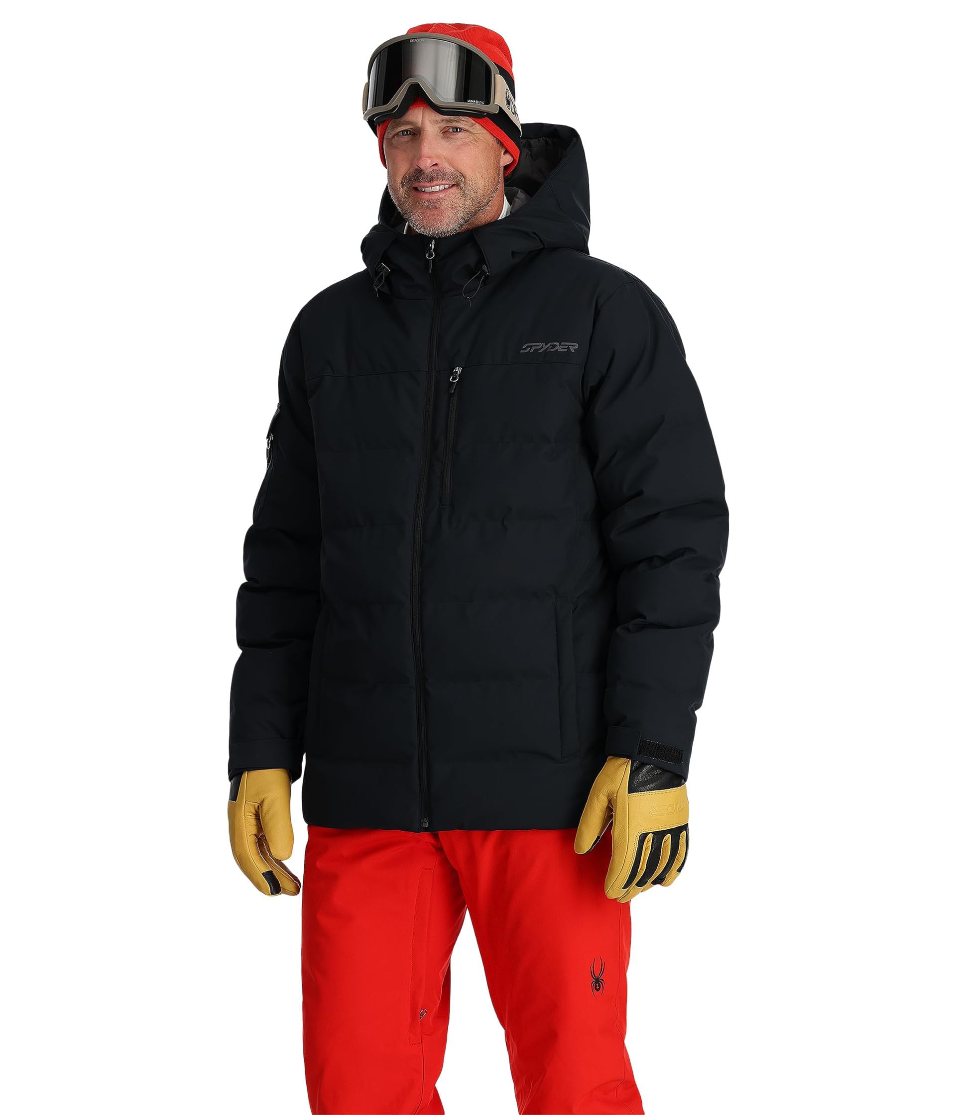 Spyder Men's Bromont Jacket Ski, Black, XXL