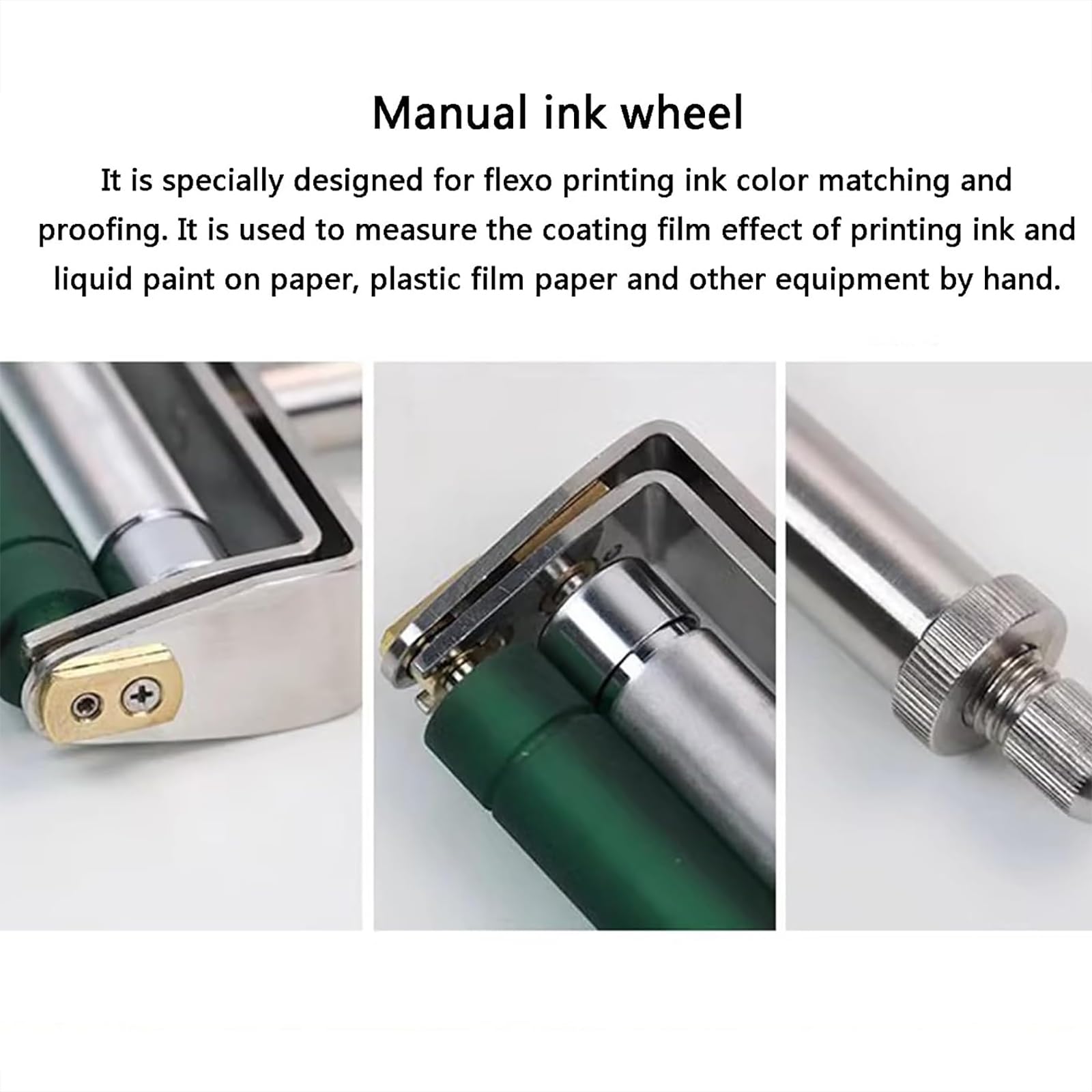 Provainchiostro Manuale for rulli anilox, Strumento for Prove manuali con Larghezza di Stampa da 70 mm con Rullo anilox e Rullo in Gomma for Stampa flessografica(160 Lines)