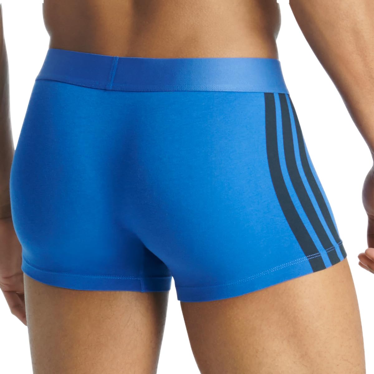 Adidas Low Rise Trunk (2pk) - Active Flex Cotton 3 Stripes Boxer a Pantaloncino Uomo (Pacco da 2)