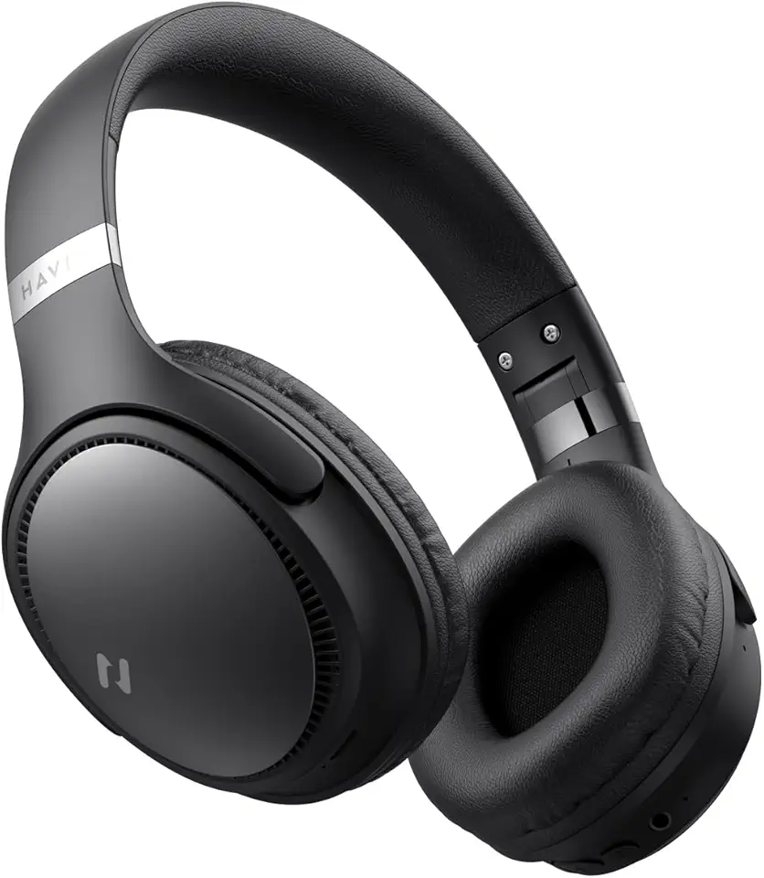 Fone de Ouvido Sem Fio Havit H630bt Bluetooth, Até 55 Horas de Duração da Bateria Preto