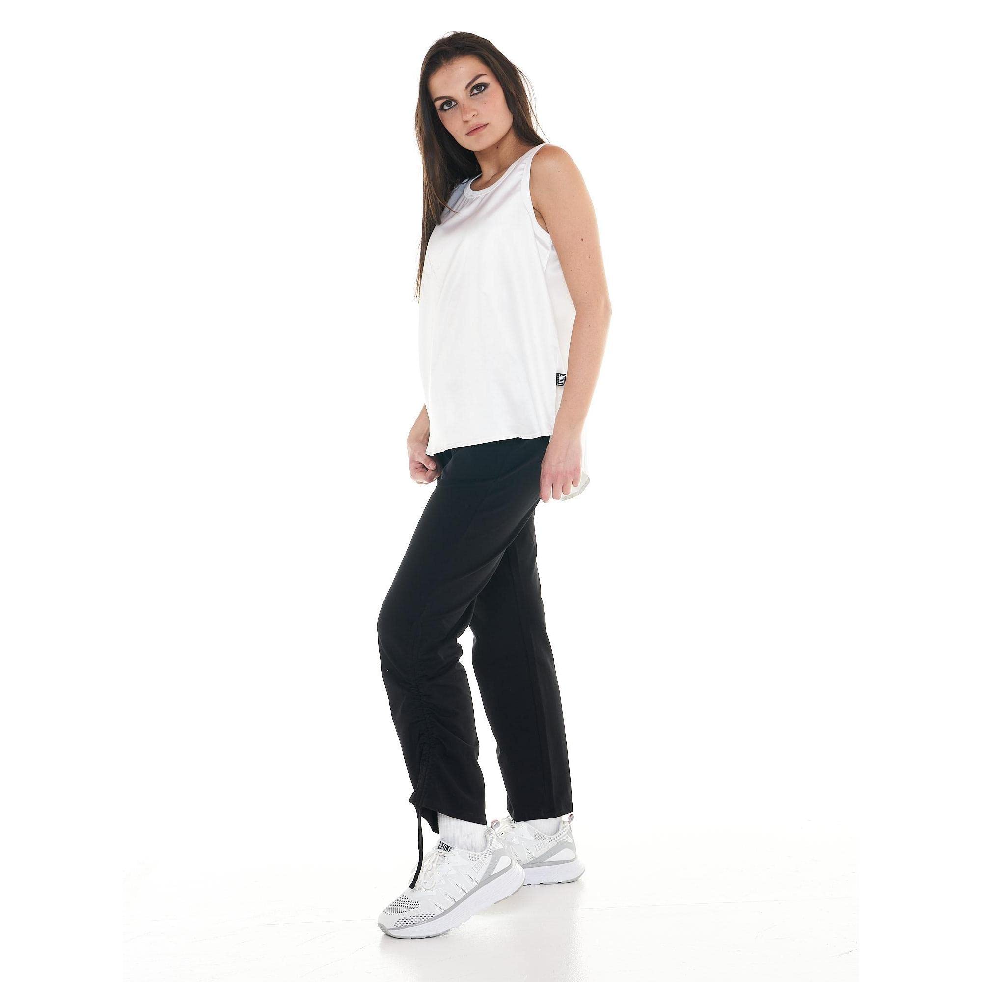 Leone - Canotta Satin da Donna Black And White - Whisper White (166), XL