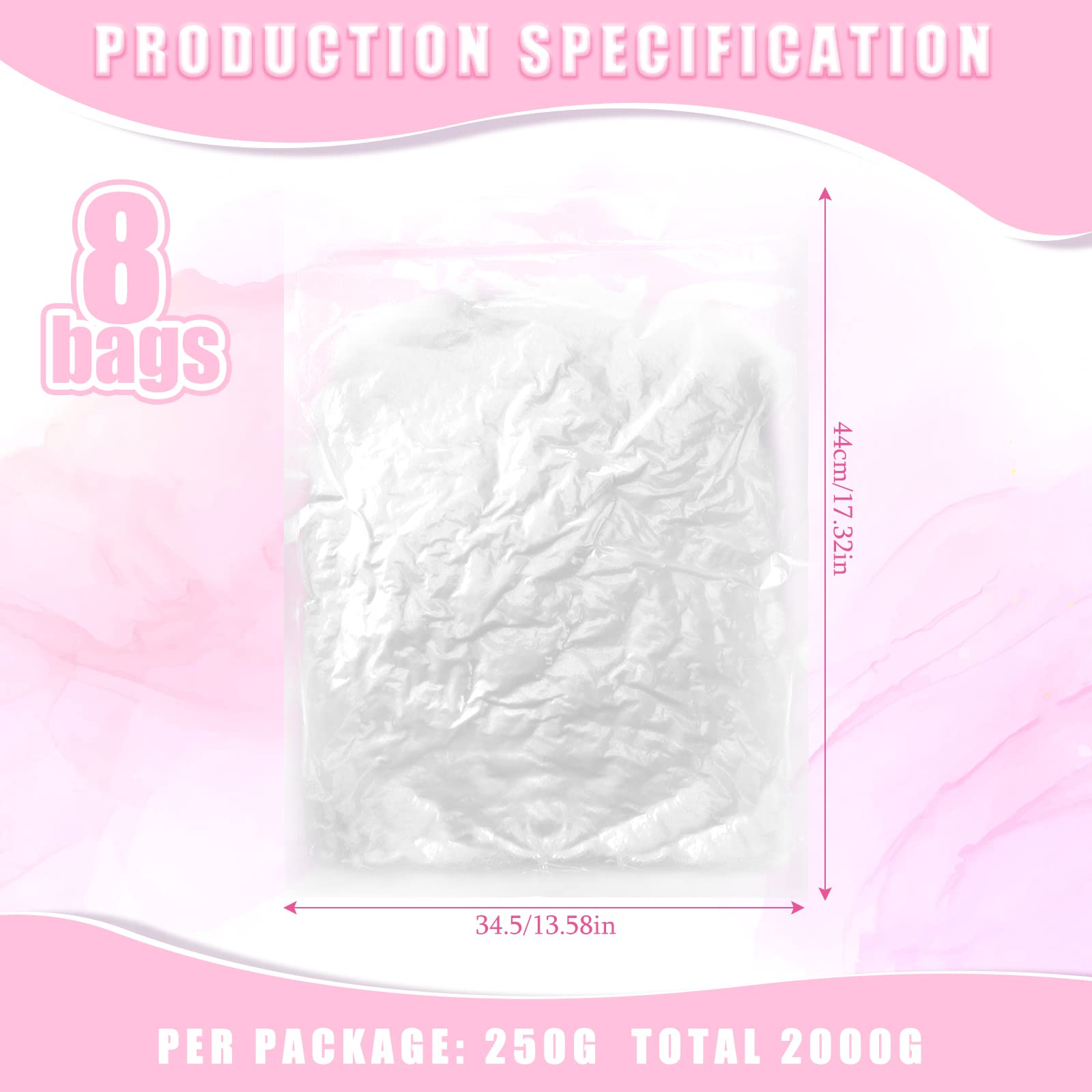 Woanger 4.4pound/ 70oz Polyester Polyfill Stuffing for Stuffed Animals Pillow Cushions Soft Cotton Poly Fiberfill Stuffing High Resilience Fiber for Couch Making Fluff Crafts Home Decors