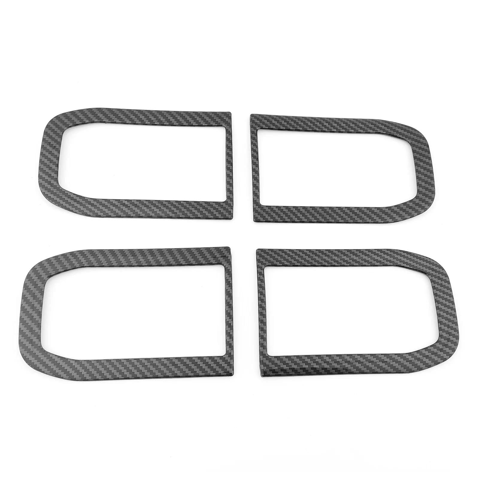 PYPFQUMQGR Car Inner Door Handle Bowl Frame Tarim Cover for Kia EV3 Decoration(Carbon Fiber)