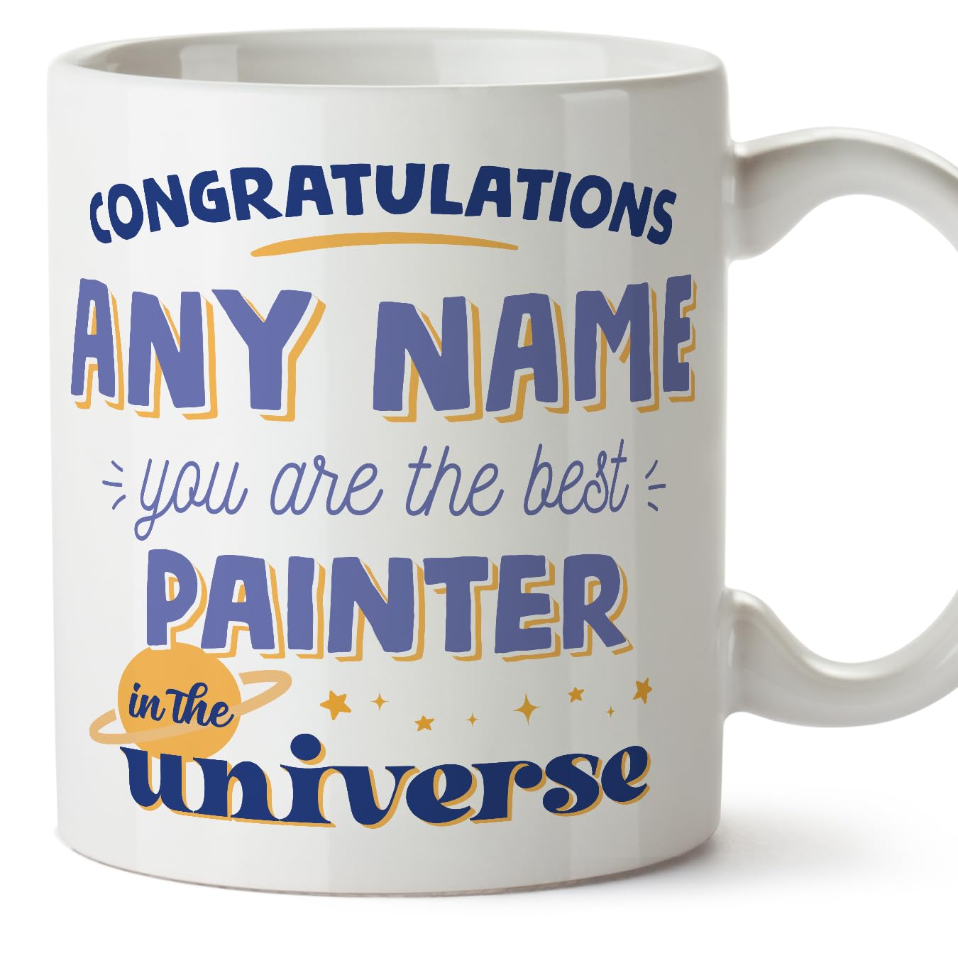 MUGFFINS Painter Mug - in English - Best in The Universe - Funny Gift for Colleagues - Ceramic 11oz Mug — image 1