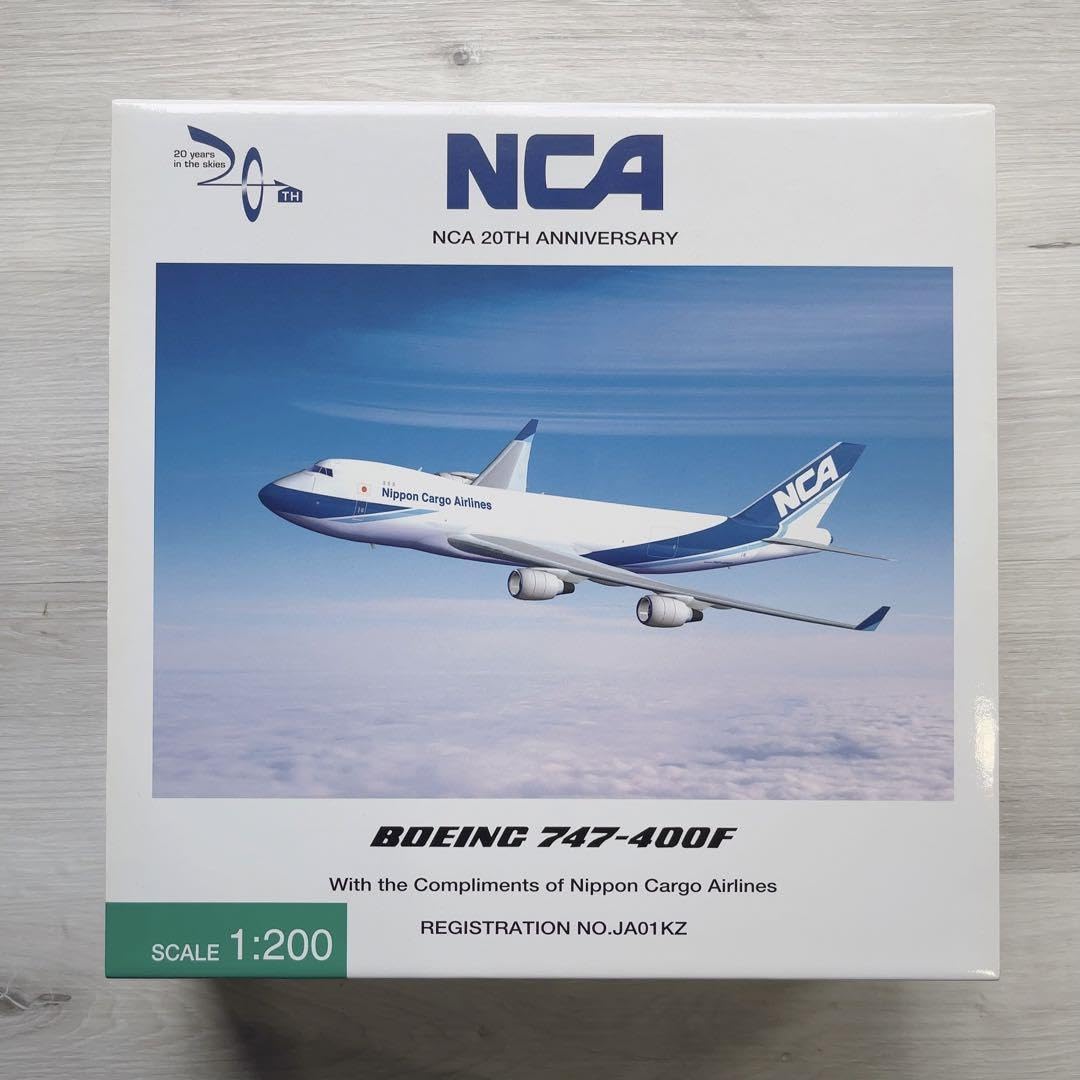 航空機・ヘリコプター NCA 20TH ANNIVERSARY B747-400F 1/400 40thanniversary 40周年ステッカーがついた！ NCA Boeing 747
