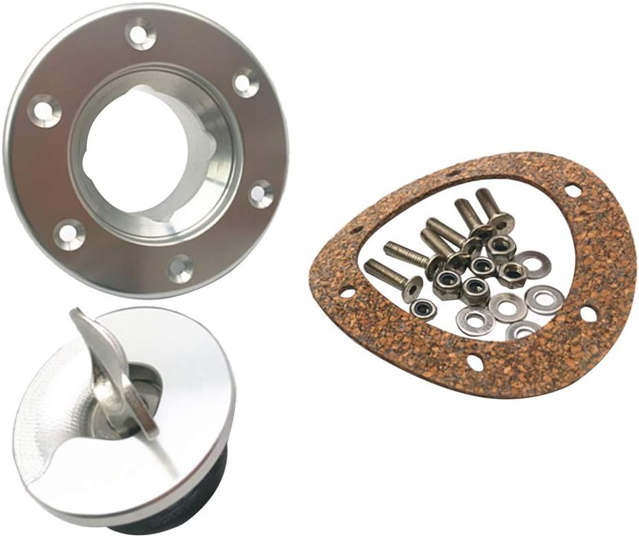 freneci Auto Stainless Steel Fuel Filler Neck Up Gas Tank Cap Flush